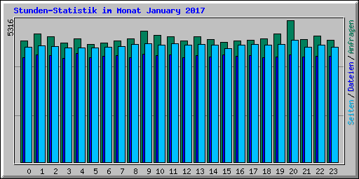 Stunden-Statistik im Monat January 2017
